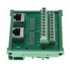 Ganasome RJ45 8P8C 2-Way Ethernet Connector Breakout Board DIN Rail Mount Interface Module view 3