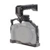 FocusFoto Camera Cage with Top Handle Grip Kit for Canon EOS R50 Mirrorless Vlogging Camera, Aluminium Video Stabilizer Rig with NATO Rail, Cold Shoe, 1/4"Screw Mount, 3/8"-16 Locating Holes for Arri view 1