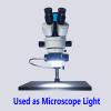 Lab Microscope Slides USB Adjustable 144 64 LED Ring Warm Cold Light Illuminator Lamp for Industry Stereo Trinocular Microscope Camera Lens Microscope Parts (Color : 64 Warm Cold White) view 3