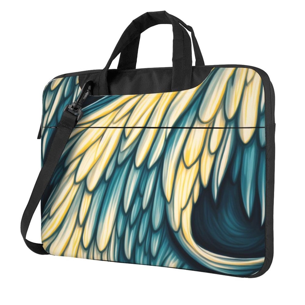 Wing Print Pattern Laptop Shoulder Bag Notebook Computer Case Briefcase With Shoulder Straps And Handle