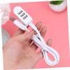 UKCOCO Travel Computer Hub Type c Fast Charging Station USB Date Charging Port USB 3.0 Extension Cable 3a USB Charger USB Extension Cable 3a Charger Extension Line White Hub view 4
