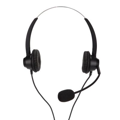 3.5mm Wired Stereo Call Center Headset, On Ear Call Center Headset with Noise Cancelling Microphone, Computer Headphone for Home Office Customer Service