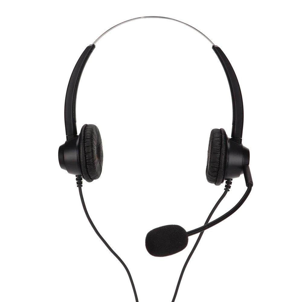 3.5mm Wired Stereo Call Center Headset, On Ear Call Center Headset with Noise Cancelling Microphone, Computer Headphone for Home Office Customer Service