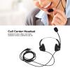 3.5mm Wired Stereo Call Center Headset, On Ear Call Center Headset with Noise Cancelling Microphone, Computer Headphone for Home Office Customer Service view 2
