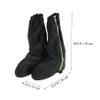Waterproof Shoes Cover Oxford Cloth Reflective High Boot for Rain view 2