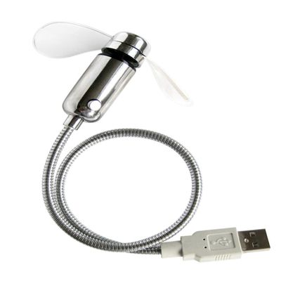Hemobllo 1pc USB Luminous Fan Glow USB Fan Personal Conditioner Watch Silent Clock Mini Rechargeable Small Desk Creative Clock Convenient Small LED Desktop