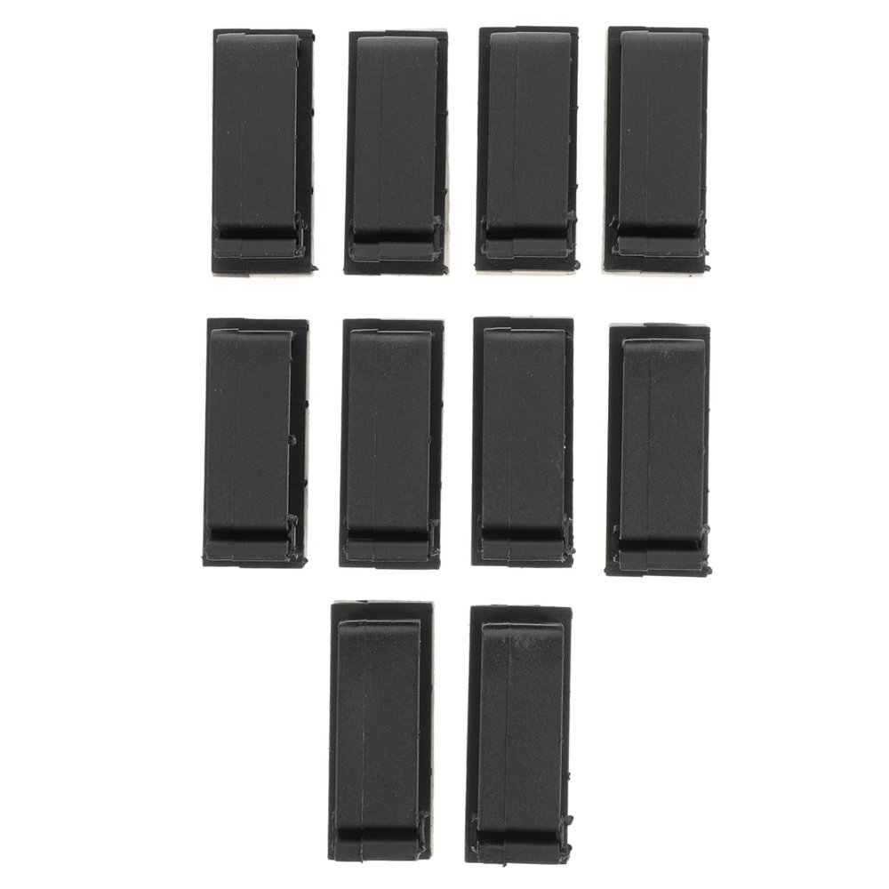 Hemobllo 10pcs Self-Adhesive Cord Management Clips Wire Organizers for Desktop Cables Efficient Cable Holder for Use