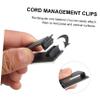 Hemobllo 10pcs Self-Adhesive Cord Management Clips Wire Organizers for Desktop Cables Efficient Cable Holder for Use view 4