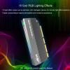 Aluminum Alloy 5V 3Pin ARGB PCIE 4.0 to NVME Protocol Adapter Card with SSD Heatsink Support PCIE X4 X8 X16 Slot (RGB) view 4
