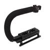 Portable Camera Stabilizer, Good Hand Feeling Practical Stabilizing Camera Action Lightweight Ushaped Black Handle for Video Shooting view 1