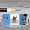500ft/150m OD-5mm Industrial TPU OM3 Fiber LC to LC Outdoor Armored Fiber Patch Cable, Duplex Multimode Fiber Optic Cable, 10Gb, 50/125, Uniboot LC-LC with Pulling Eye Kit Installed on one end view 2