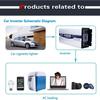 Inverter 6000W 7000W 8000WDE Pure sine Wave, DC 12V-72V to AC110V 120V Converter, Intelligent LED Display Screen, 2 Cooling Fans, 2 EU sockets (72Vto110V,8000W) view 4