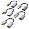 BENFEI 5 Pack 4K DisplayPort to HDMI Adapter Cable, (2K 60Hz, 1080p 120Hz) Uni-Directional Display Port to HDMI Monitor Converter Compatible for HP, Dell, GPU, AMD, NVIDIA, More. Male to Female view 1