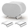 HeyMoonTong Acrylic Table Stand for Sonos ERA 300 Wireless Speaker - Desktop Decorative Bracket Mounting Accessories for Sonos ERA 300 (Clear, 2-Pack) view 1