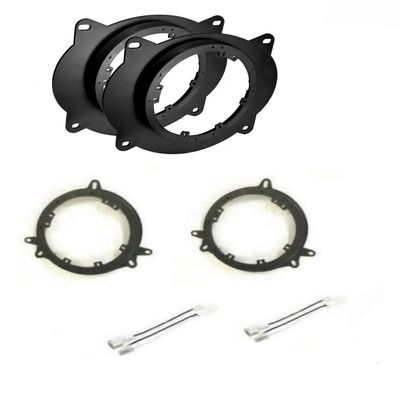 2 Pair 6" or 6.5" Inch Door Car Speakers Adapter Mount Plates and Wire Harness Made for 2005 2006 2007 2008 2009 2010 2011 2012 2013 2014 2015 Toyota Tacoma