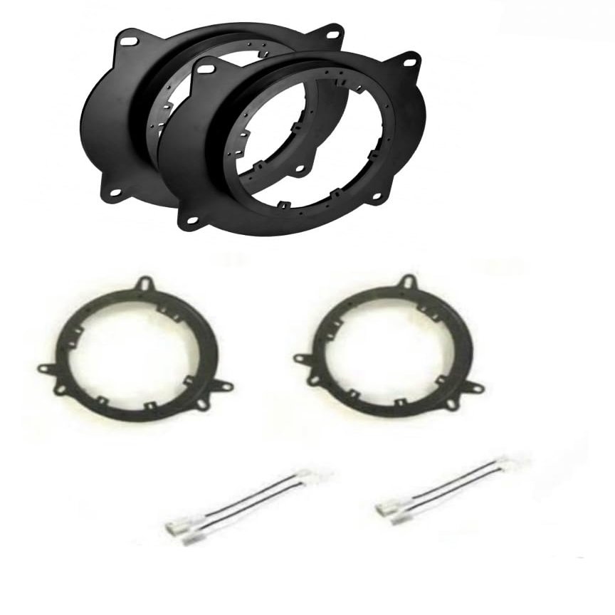2 Pair 6" or 6.5" Inch Door Car Speakers Adapter Mount Plates and Wire Harness Made for 2005 2006 2007 2008 2009 2010 2011 2012 2013 2014 2015 Toyota Tacoma