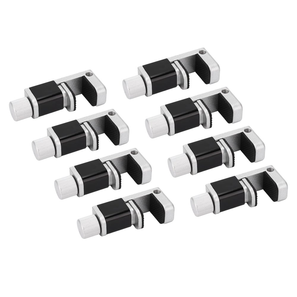 Phone LCD Repair Clamps, Aluminum Alloy 8 Pcs Stable Cell Phone LCD Fixing Clamp Holder Adjustable Fine Workmanship for Equipment