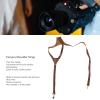 Cuifati Camera Side Shoulder Strap,Vintage Leather Digital Camera Strap,Digital SLR Camera Strap for Outdoor Mountaineering (Right Shoulder Strap) view 2