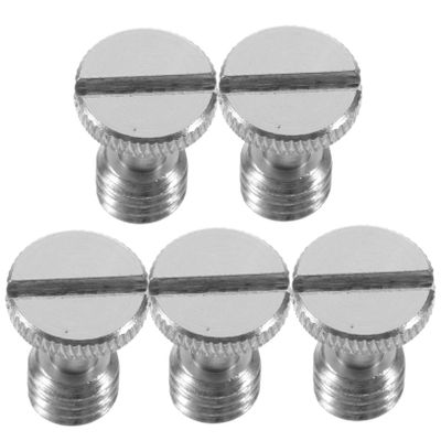 KONTONTY 5 Pcs Tripod Mount Thumb Screws Quick Release Adapter for Camera Quick Release Plates Metal Tripod Monopod and Light Stand