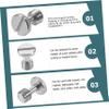 KONTONTY 5 Pcs Tripod Mount Thumb Screws Quick Release Adapter for Camera Quick Release Plates Metal Tripod Monopod and Light Stand view 4