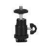 Factory 1/4" Camera Hot Shoe Mount, Mini Ball Head Tripod Mount for DSLR Digital Camcorders Smartphone Gopro Accessories (1/4 hot Shoe Ball Head) view 1