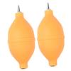 CAXUSD 2pcs Silicone Squeeze Bulb Air Blower for Dust Cleaning for Cameras Computers and and Flexible Design Yellow view 1