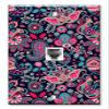 Art Plates - One Port RJ11 - Telephone decorative printed keystone style wall plate. CAT3 - RJ12 Female to Female phone jack. Works for phones, fax, ect. - Pink Paisley view 1
