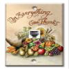 Art Plates - One Port RJ11 - Telephone decorative printed keystone style wall plate. CAT3 - RJ12 Female to Female phone jack. Works for phones, fax, ect. - Give Thanks II view 1
