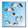 Art Plates - One Port RJ11 - Telephone decorative printed keystone style wall plate. CAT3 - RJ12 Female to Female phone jack. Works for phones, fax, ect. - Let it Snow II view 1