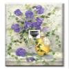 Art Plates - One Port RJ11 - Telephone decorative printed keystone style wall plate. CAT3 - RJ12 Female to Female phone jack. Works for phones, fax, ect. - Sweet Pea Body Lotion view 1
