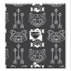 Art Plates - Decorative Printed 2 Port Data Wall Plate, RJ11 Telephone Jack Connector with RJ45 (Cat5, Cat6, Cat7) Ethernet Connector, Gold-Plated - Bear and Wolf view 1