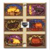 Art Plates - One Port RJ11 - Telephone decorative printed keystone style wall plate. CAT3 - RJ12 Female to Female phone jack. Works for phones, fax, ect. - Mosaic Cats view 1