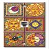 Art Plates - One Port RJ11 - Telephone decorative printed keystone style wall plate. CAT3 - RJ12 Female to Female phone jack. Works for phones, fax, ect. - Celestials view 1