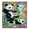 Art Plates - One Port RJ45 Ethernet decorative printed keystone style wall plate. Works with Cat5 through Cat8 cables. Female to Female Connection. - Pandas view 1