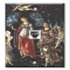 Art Plates - One Port RJ11 - Telephone decorative printed keystone style wall plate. CAT3 - RJ12 Female to Female phone jack. Works for phones, fax, ect. - Botticelli: Primavera view 1