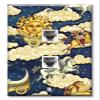 Art Plates - Two Port RJ11 - Telephone decorative printed keystone style wall plate. CAT3 - RJ12 Female to Female phone jack. Works for phones, fax, ect. - Pegasus view 1