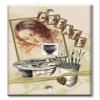 Art Plates - One Port RJ11 - Telephone decorative printed keystone style wall plate. CAT3 - RJ12 Female to Female phone jack. Works for phones, fax, ect. - Create view 1