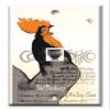 Art Plates - One Port RJ11 - Telephone decorative printed keystone style wall plate. CAT3 - RJ12 Female to Female phone jack. Works for phones, fax, ect. - Cocorico view 1