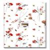 Art Plates - One Port RJ45 Ethernet decorative printed keystone style wall plate. Works with Cat5 through Cat8 cables. Female to Female Connection. - Red and Pink Flower Toss view 1