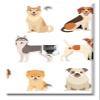 Art Plates - One Port RJ11 - Telephone decorative printed keystone style wall plate. CAT3 - RJ12 Female to Female phone jack. Works for phones, fax, ect. - Cute Dogs view 1
