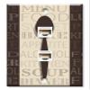Art Plates - Two Port RJ45 Ethernet decorative printed keystone style wall plate. Works with Cat5 through Cat8 cables. Female to Female Connections. - Fork Knife and Spoon view 1