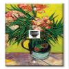 Art Plates - One Port RJ11 - Telephone decorative printed keystone style wall plate. CAT3 - RJ12 Female to Female phone jack. Works for phones, fax, ect. - Van Gogh: Oleanders view 1
