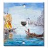 Art Plates - One Port RJ11 - Telephone decorative printed keystone style wall plate. CAT3 - RJ12 Female to Female phone jack. Works for phones, fax, ect. - Lovers Gondola Ride view 1