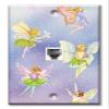 Art Plates - One Port RJ11 - Telephone decorative printed keystone style wall plate. CAT3 - RJ12 Female to Female phone jack. Works for phones, fax, ect. - Fairies view 1