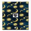 Art Plates - One Port RJ11 - Telephone decorative printed keystone style wall plate. CAT3 - RJ12 Female to Female phone jack. Works for phones, fax, ect. - Golden Moon and Suns view 1