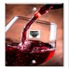 Art Plates - One Port RJ11 - Telephone decorative printed keystone style wall plate. CAT3 - RJ12 Female to Female phone jack. Works for phones, fax, ect. - Pouring Red Wine view 1