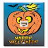 Art Plates - One Port RJ45 Ethernet decorative printed keystone style wall plate. Works with Cat5 through Cat8 cables. Female to Female Connection. - Halloween Bat's view 1
