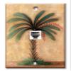 Art Plates - One Port RJ11 - Telephone decorative printed keystone style wall plate. CAT3 - RJ12 Female to Female phone jack. Works for phones, fax, ect. - Palm view 1