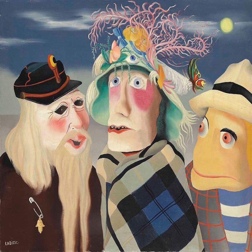 Felix Labisse : Masked Idyll : 1930 : Archival Quality Art Print