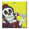 Art Plates - One Port RJ11 - Telephone decorative printed keystone style wall plate. CAT3 - RJ12 Female to Female phone jack. Works for phones, fax, ect. - Margarita view 1